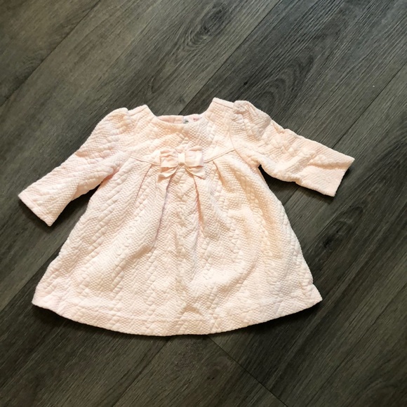 Janie and Jack pink quilted dress and matching bloomers - Picture 2 of 3